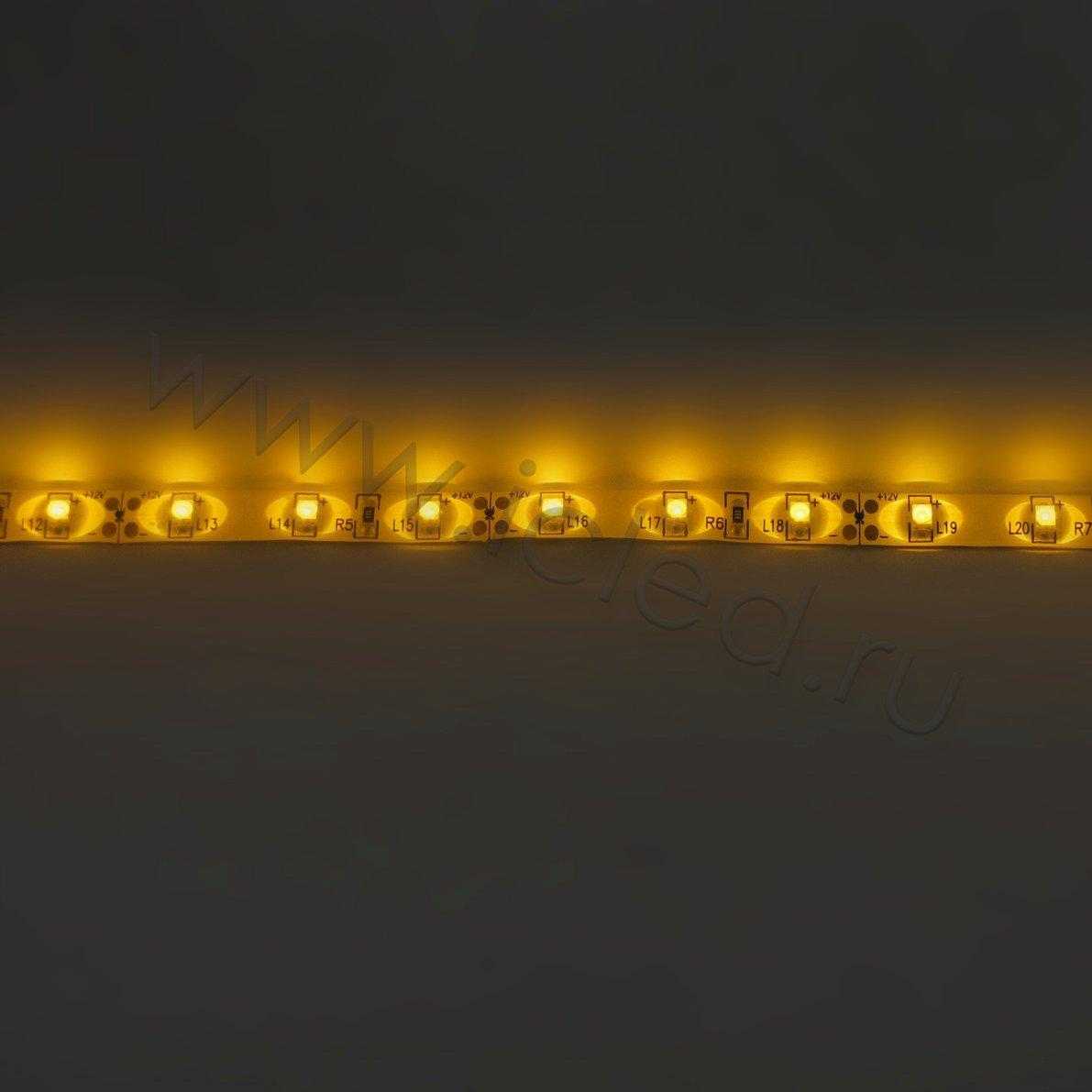 Влагозащищенные светодиодные ленты Светодиодная лента Standart PRO class, 3528, 60 led/m, Yellow, 12V, IP65 Icled
