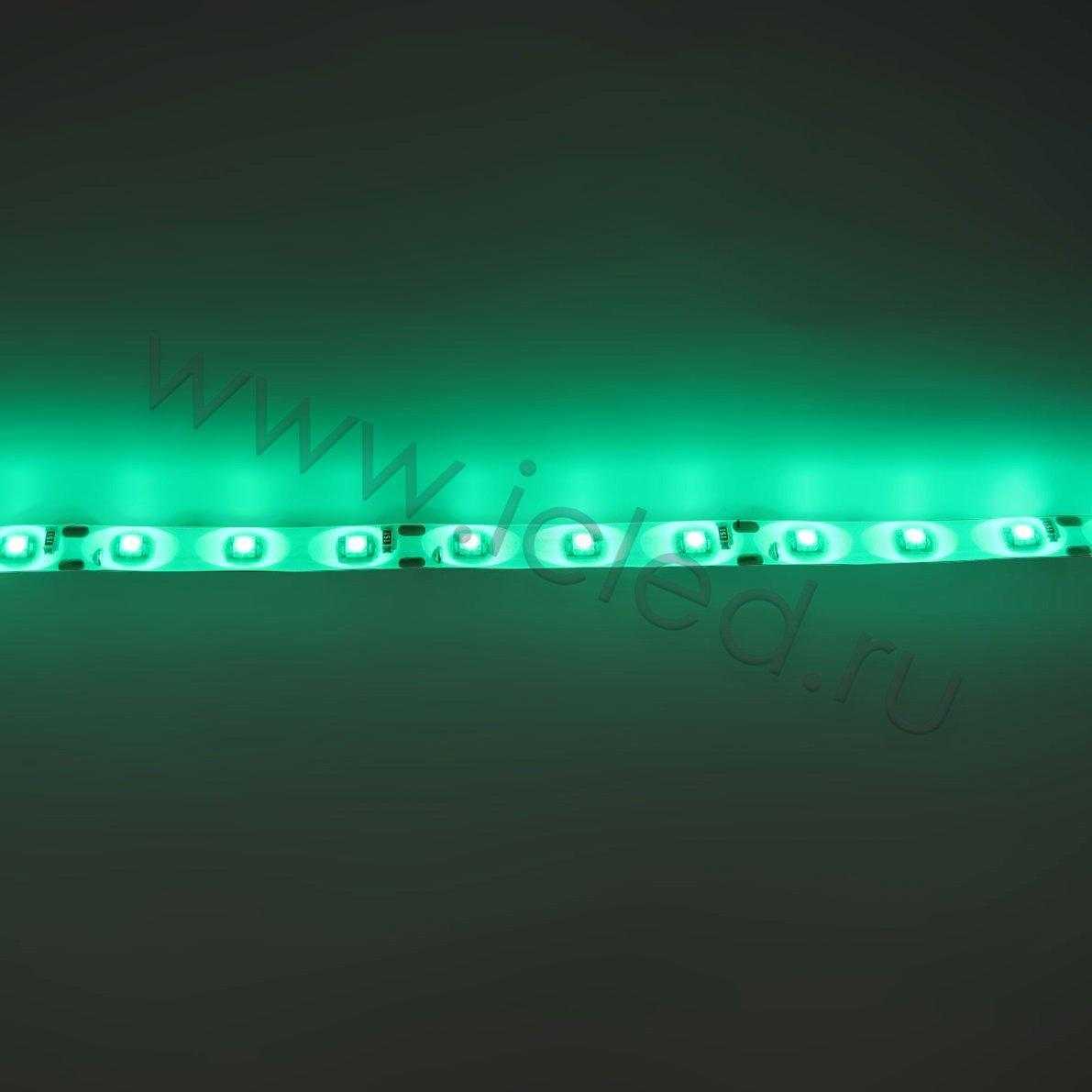 Влагозащищенные светодиодные ленты Светодиодная лента Standart class, 3528, 60led/m, Green, 12V, IP65 Icled