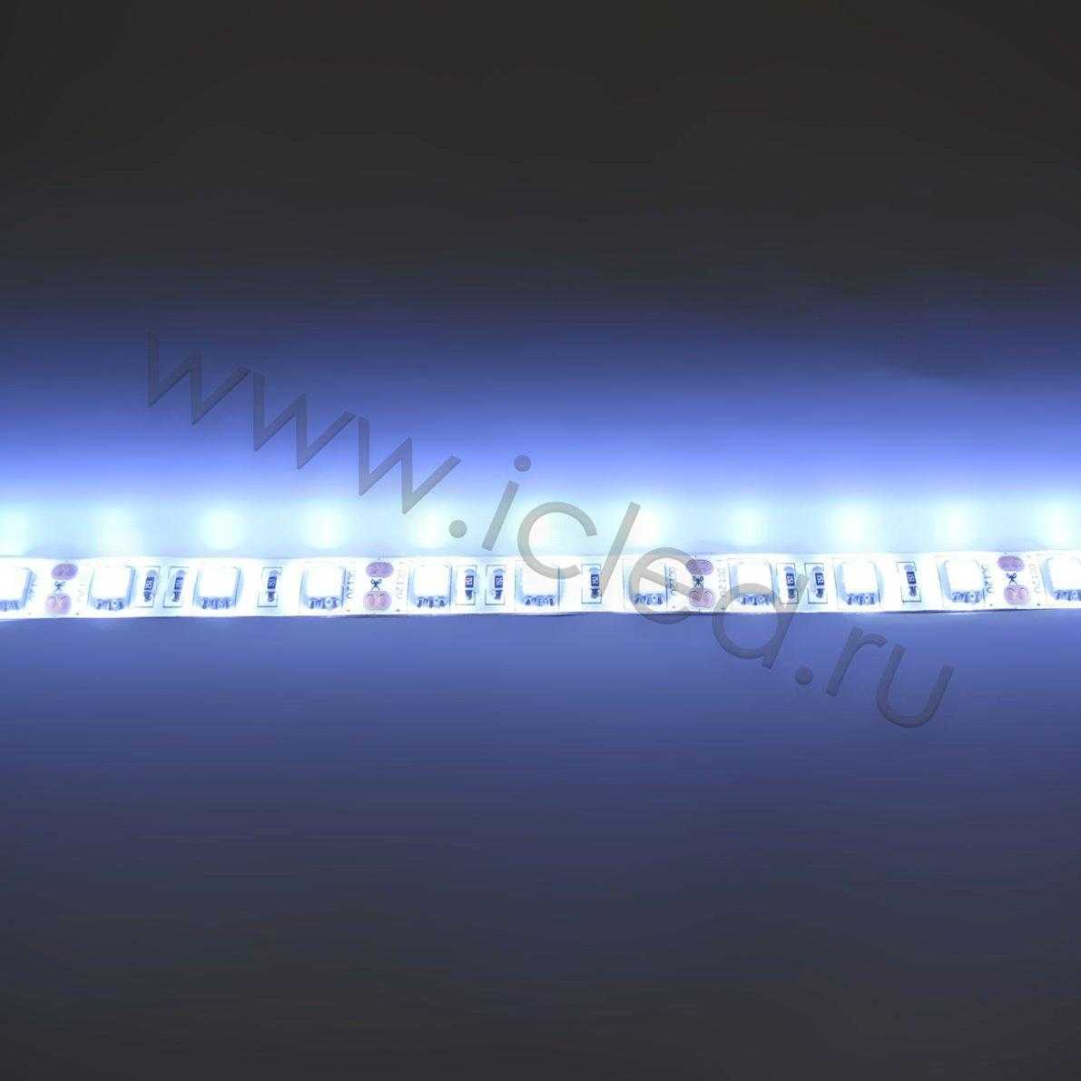 Влагозащищенные светодиодные ленты Светодиодная лента Standart class, 5050, 60led/m, White, 12V, IP65 Icled