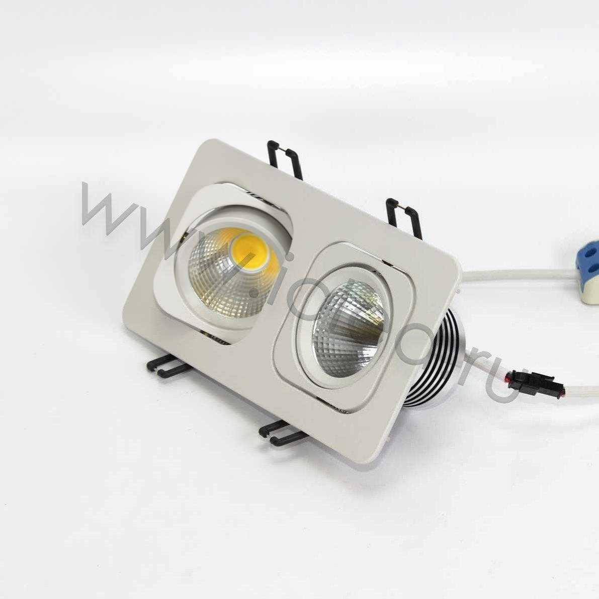 Светодиодные светильники Светодиодный светильник встраиваемый 98.2 series white housing BW156 (10W,220V,day white)