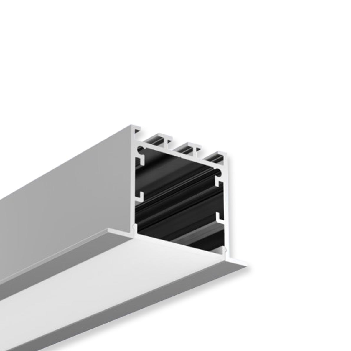 Алюминиевый профиль Алюминиевый профиль врезной CX-A017-R5 319 (2500x50/35x35мм с рассеивателем)